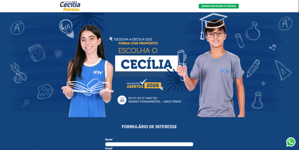 Landing Page - Ensino Fundamental 2